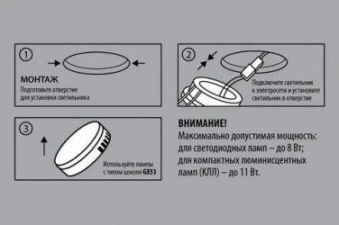 Светодиодные лампы gx53 схема