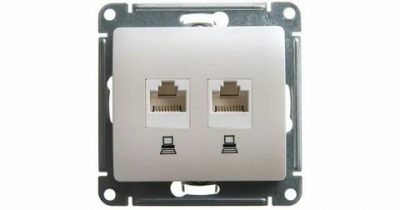 Монтаж компьютерной розетки rj45 schneider electric glossa