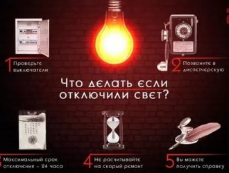 Где узнать почему нет света?