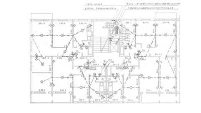 Схема электропроводки в панельном доме 1987 года постройки