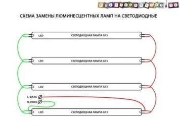 Как подключить светодиодную лампу вместо люминесцентной?