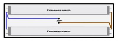 Как переделать светильник дневного света в светодиодный?