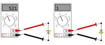 Как проверить диод шоттки мультиметром?