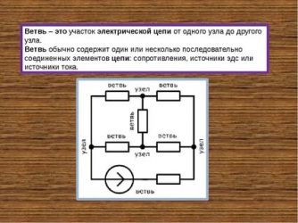 Что называется ветвью электрической цепи?