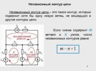 Что называется контуром электрической цепи?