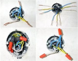 Как правильно скручивать провода в распределительной коробке?