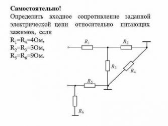 Как определить входное сопротивление цепи?