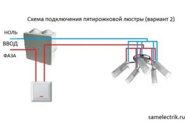 Какое соединение ламп используется в люстре почему?