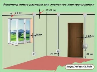 На какой высоте выключатели для света?