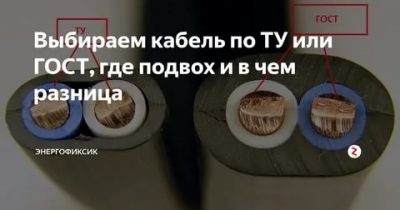 Чем отличается провод ГОСТ от ТУ?