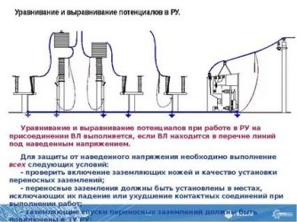 Уравнивание и выравнивание потенциалов в чем разница?