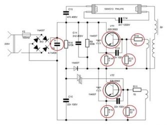 Принцип работы балласта для люминесцентных ламп