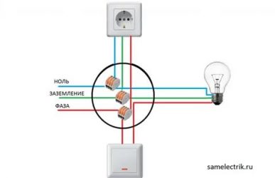 Как подключить розетку к распределительной коробке?