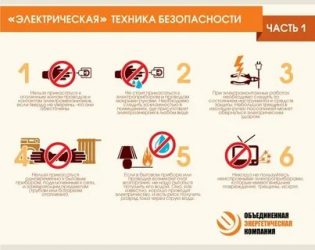 Техника безопасности при работе с электричеством