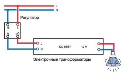 Как подключить галогеновые лампы на 220 вольт?