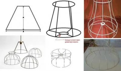 Каркас для светильника своими руками