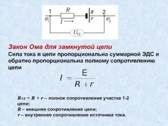 Что такое внутреннее и внешнее сопротивление цепи?