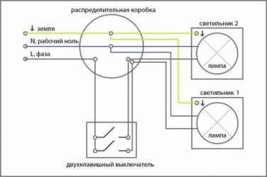 Какой провод идет на выключатель света?