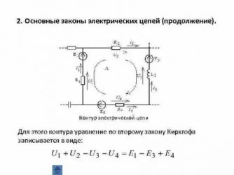 Что называется контуром электрической цепи?