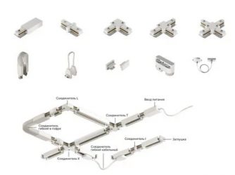 Как подключить трековый светильник на шинопроводе?