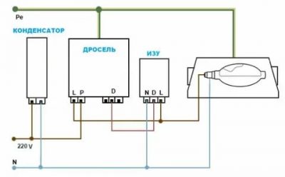 Как подключить лампу днат 400?