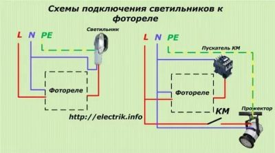 Как подключить светильник через фотореле?