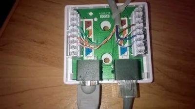 Как расшить розетку rj 45?