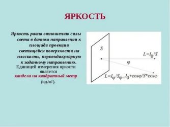 В каких единицах измеряется яркость света?