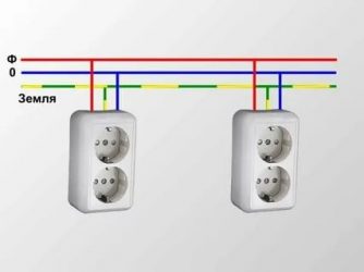 Как развести розетки от одного провода?