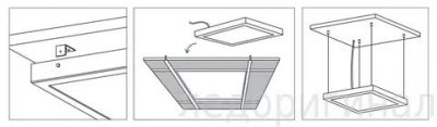 Как крепить светодиодный светильник к потолку?