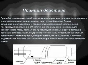 Принцип работы люминесцентной лампы со стартером