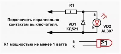 Почему не горит индикатор на выключателе света?