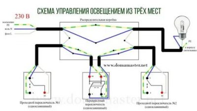 Переключатель проходной и перекрестный в чем разница?