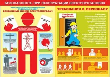 Требования к персоналу при работе с электричеством