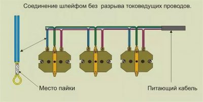 Как подключить несколько розеток от одного провода?