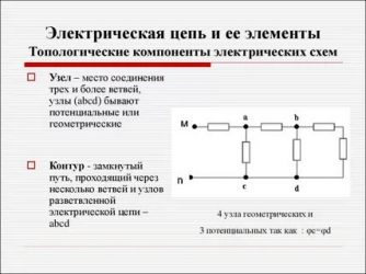 Что входит в состав электрической цепи?