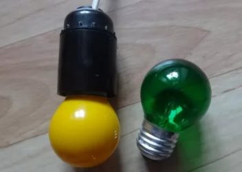 Как сделать цветную лампочку своими руками?