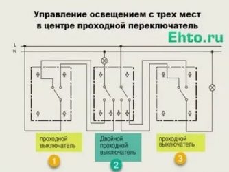 Переключатель и проходной выключатель в чем разница?